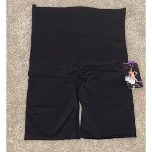 Maidenform‎ Size 2XL High Waist Thigh Slimmer Firm Control Black Shapewear